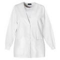 Cherokee Fashion Solids Button Front Warm-Up Jacket